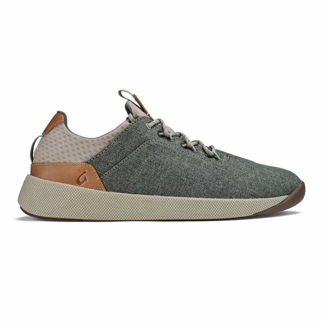 Zapatos Olukai Nanea Lī - Zapatillas Hombre Grises 20487-561